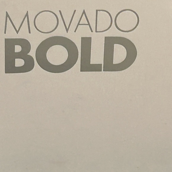 Excellent Used condition Movado Bold Silver and Rose Gold Watch - Picture 5 of 7